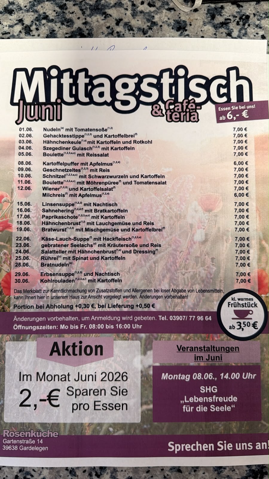 Bratwurst - Rosenküche Gardelegen