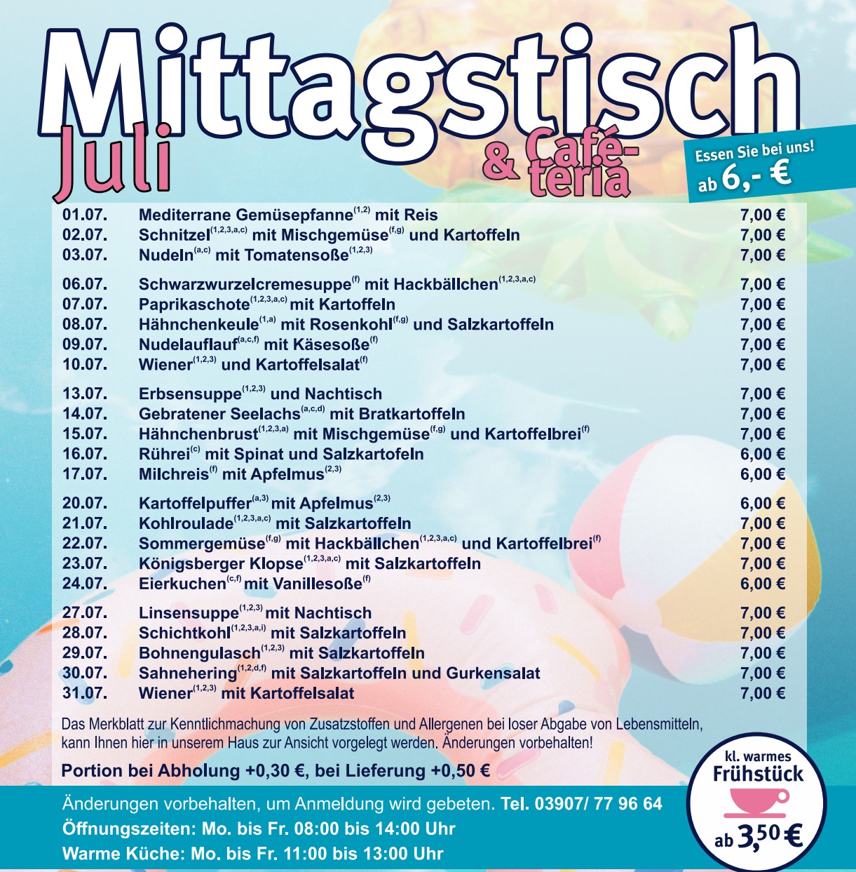 Rosenküche Gardelegen - Mittagsmenü Jun 2026